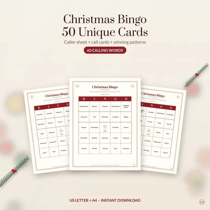Main preview of the Christmas Bingo Mega Pack
