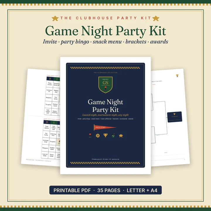 Main preview of the Game Night Party Kit