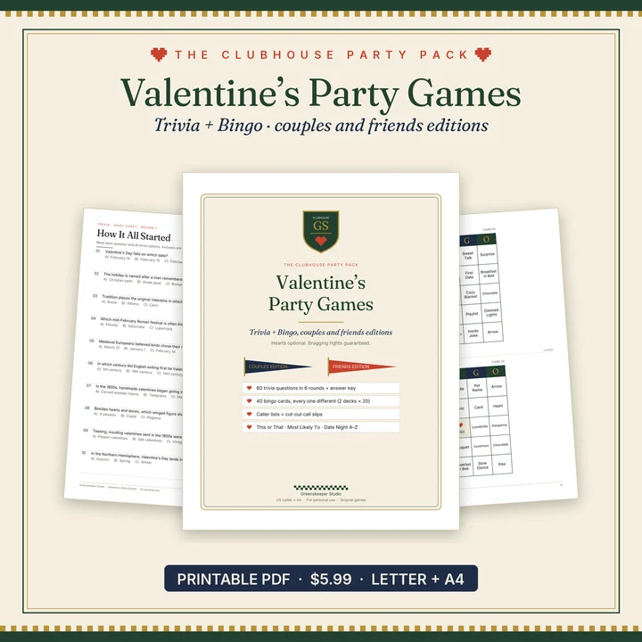 Main preview of the Valentine's Party Games